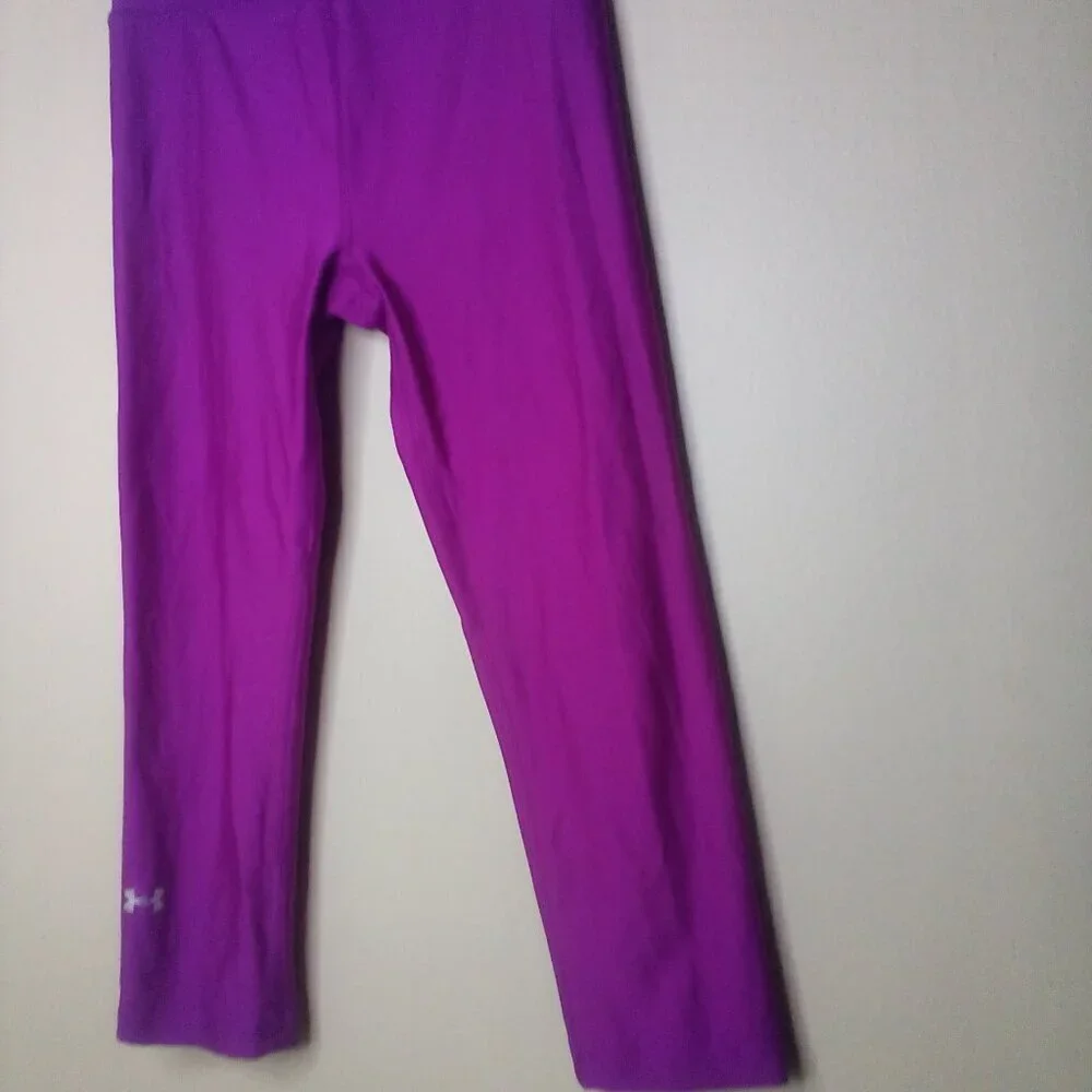 Under Armour Leggings XS Women Compression Heat Gear Active Athletic Purple Pink
